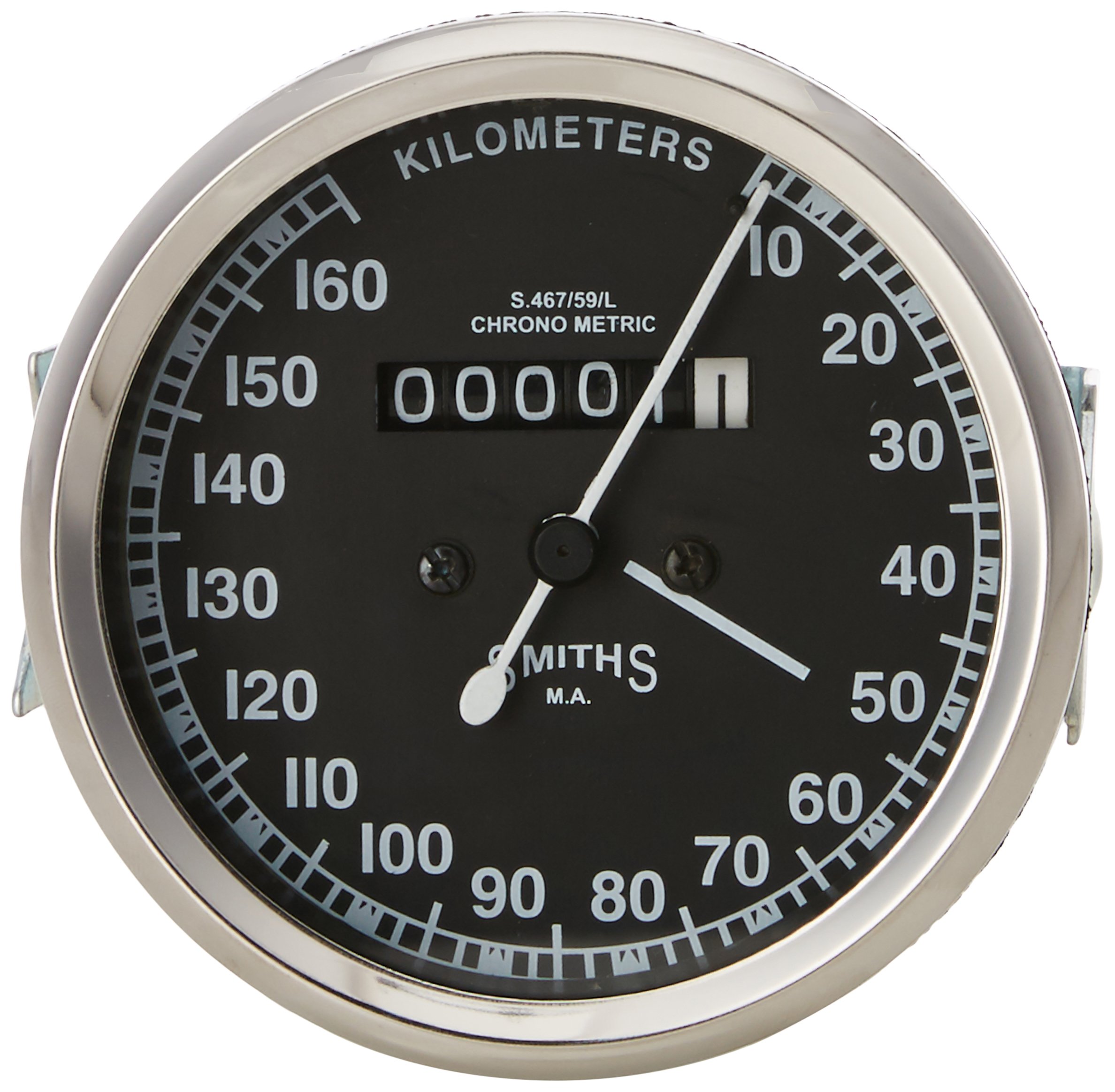 BikenWear Smith Speedometer Dial for Royal Enfield (Black) (A-203